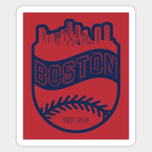 Boston Baseball Magnet